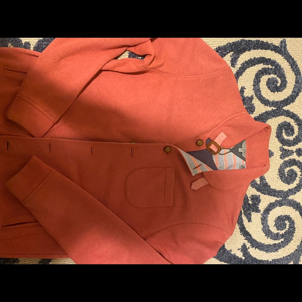 Men’s | Button-Up Sweater | Color: Salmon